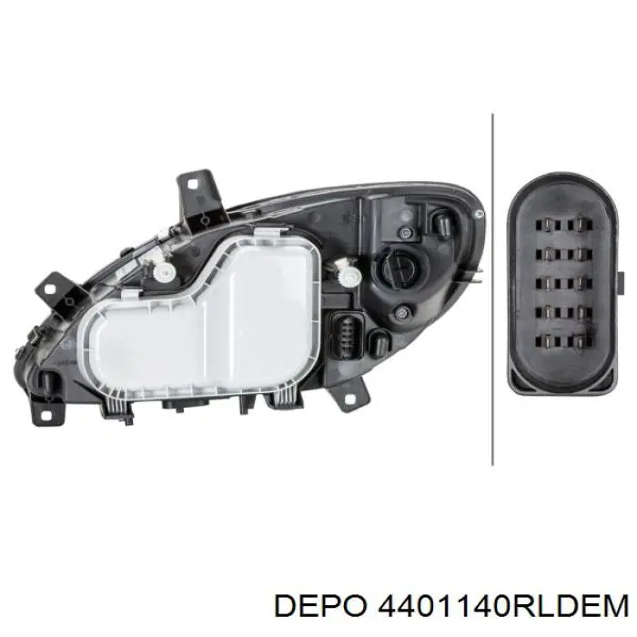 Фара права BZ1120R Signeda