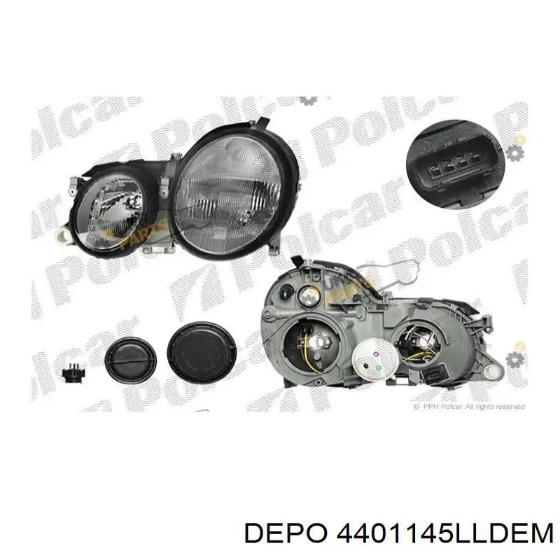 Фара ліва 4401145LLDEM Depo/Loro/Abakus
