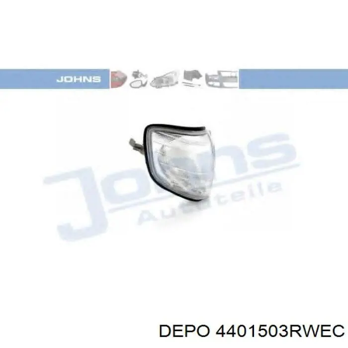 Правий покажчик повороту - лампа Depo/Loro/Abakus 4401503RWEC ціна, від 8.82 USD