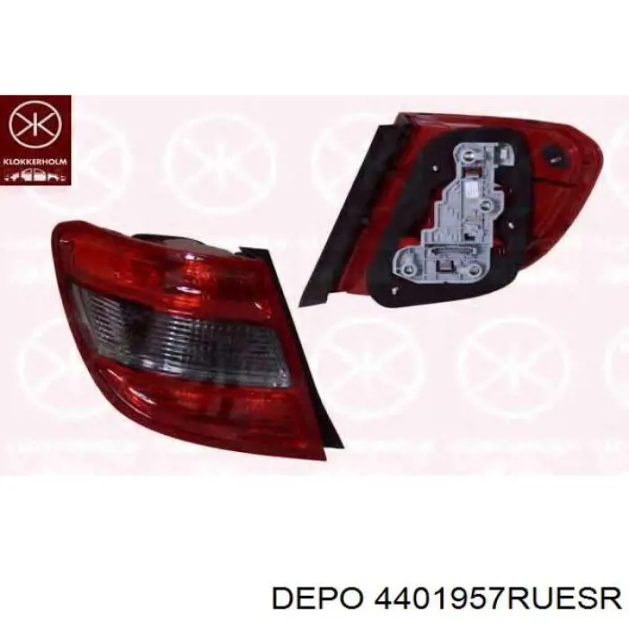 Купити A2048203864 Mercedes Задня права фара