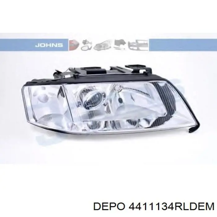 Права блок фара Depo/Loro/Abakus 4411134RLDEM ціна, від 75.09 USD