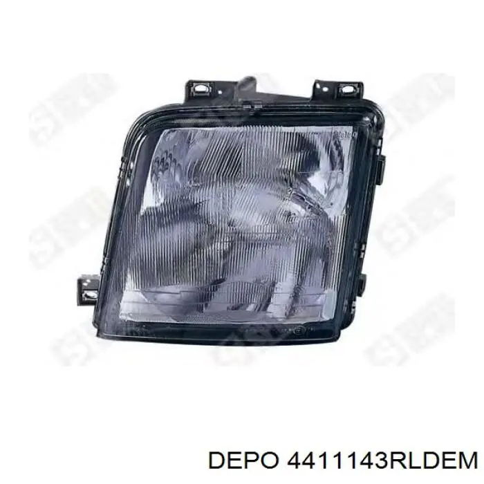 Фара правая Depo/Loro/Abakus 4411143RLDEM ціна, від 87.67 USD