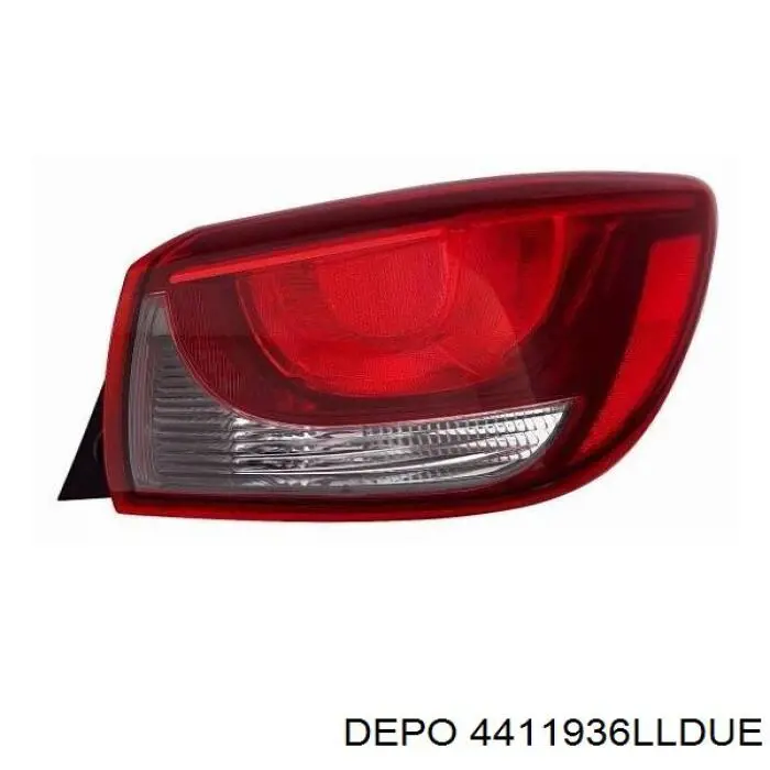 Ліхтар задній лівий Depo/Loro/Abakus 4411936LLDUE ціна, від 40.83 USD