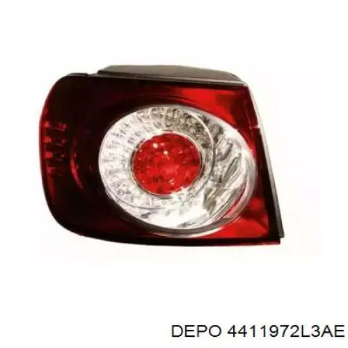 Задня ліва зовнішня фара Depo/Loro/Abakus 4411972L3AE ціна, від 102.56 USD