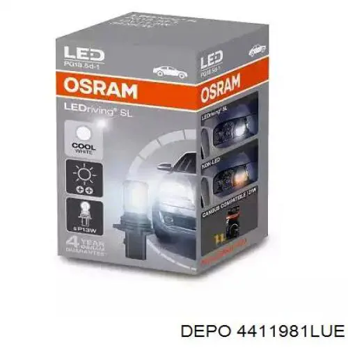 Ліхтар задній лівий Depo/Loro/Abakus 4411981LUE ціна, від 47.73 USD
