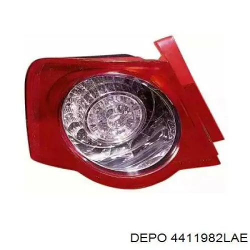 Задня ліва зовнішня фара Depo/Loro/Abakus 4411982LAE ціна, від 94.99 USD