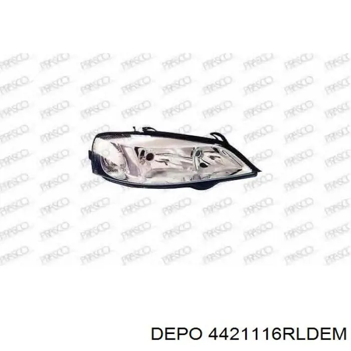Основна фара - вставка Depo/Loro/Abakus 4421116RLDEM ціна, від 48.44 USD