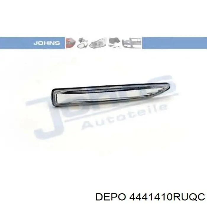 Повторювач повороту на крилі, правий Depo/Loro/Abakus 4441410RUQC ціна, від 13.00 USD