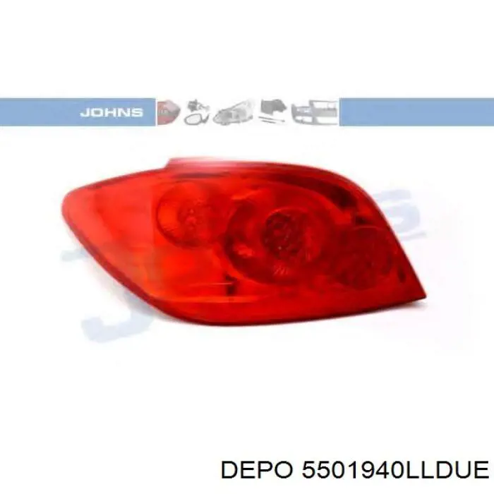 5501940LLDUE Depo/Loro/Abakus Задня ліва фара
