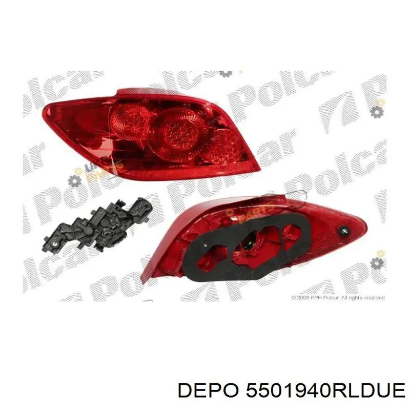 Задні ліхтарі Depo/Loro/Abakus 5501940RLDUE ціна, від 74.17 USD