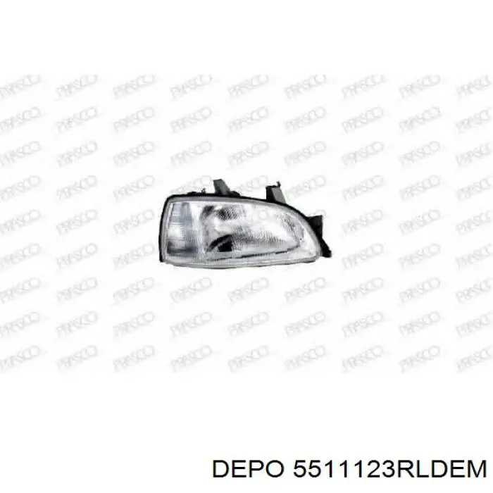 Основна фара - вставка Depo/Loro/Abakus 5511123RLDEM ціна, від 52.27 USD