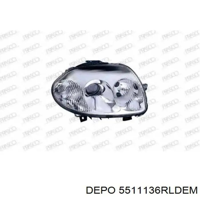 Купити 7701045175 Renault (RVI) Права блок фара