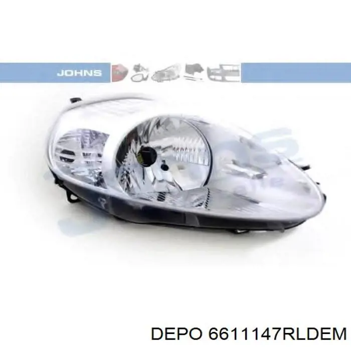 Фара права 6611147RLDEM Depo/Loro/Abakus