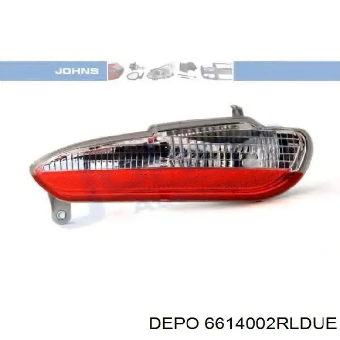 Ліхтар заднього бампера, правий Depo/Loro/Abakus 6614002RLDUE ціна, від 17.94 USD