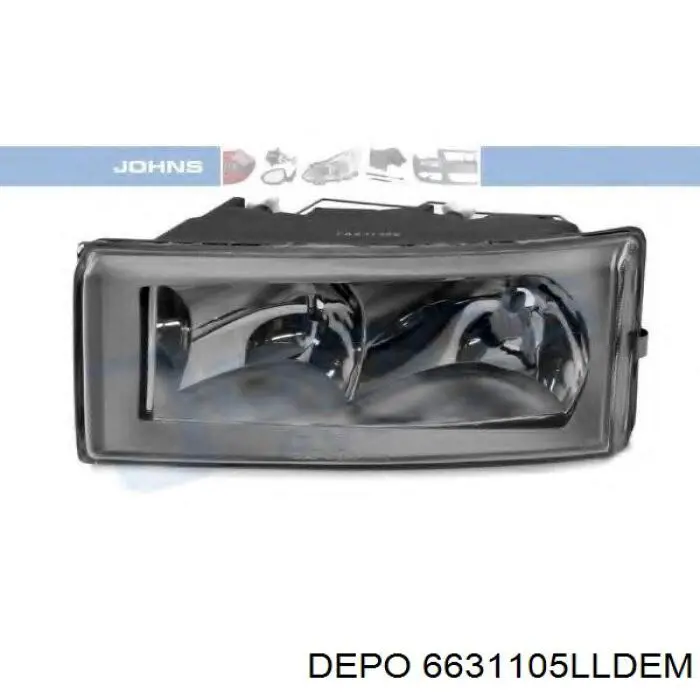 Фара Depo/Loro/Abakus 6631105LLDEM ціна, від 65.47 USD
