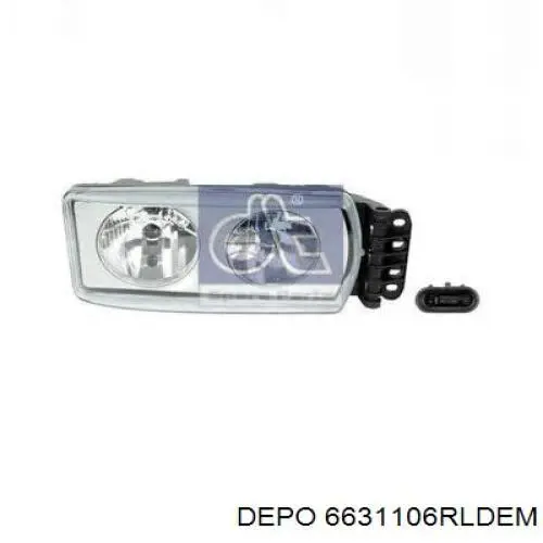 Купити 6631106RLDEM Depo/Loro/Abakus Фара передня права
