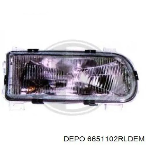 Основна фара - вставка Depo/Loro/Abakus 6651102RLDEM ціна, від 34.38 USD