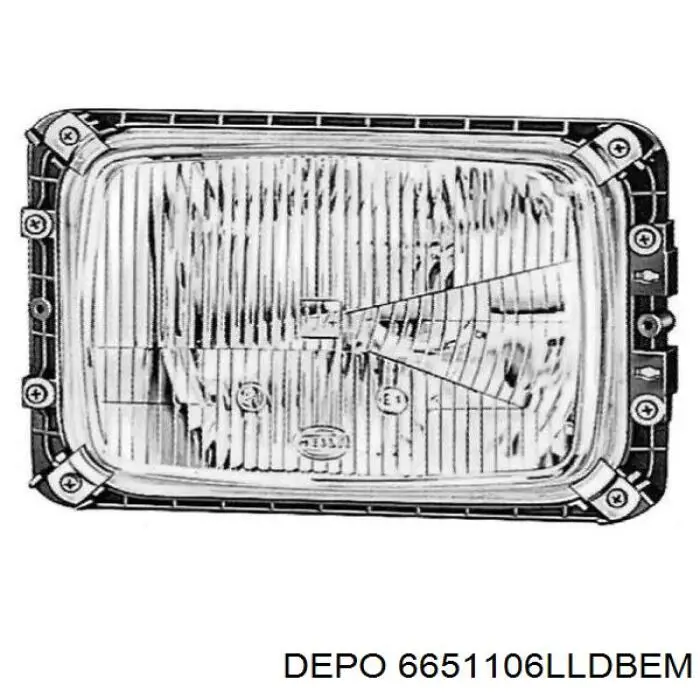6651106LLDBEM Depo/Loro/Abakus Фара дальнього світла в зборі