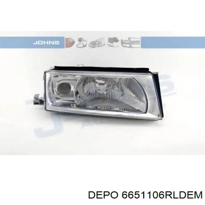 Купити 6651106RLDEM Depo/Loro/Abakus Права блок фара