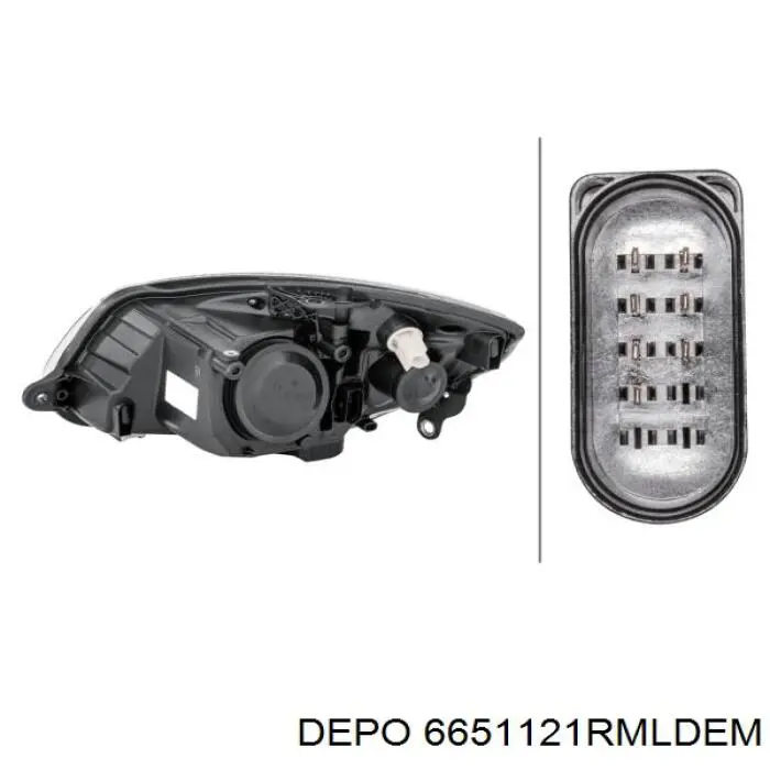 6651121RMLDEM Depo/Loro/Abakus Фара правая