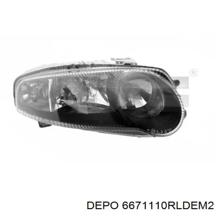 Купити 6671110RLDEM2 Depo/Loro/Abakus Права блок фара