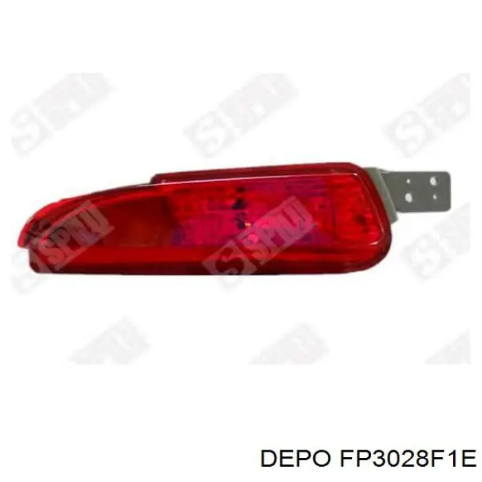 FP3028F1E Depo/Loro/Abakus Ліхтар заднього бампера, лівий
