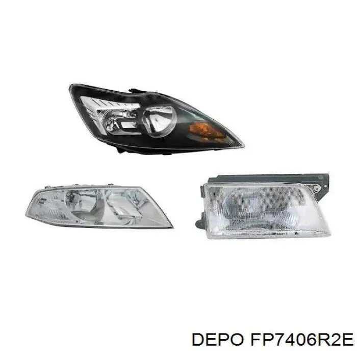 Фара правая Depo/Loro/Abakus FP7406R2E ціна, від 98.69 USD