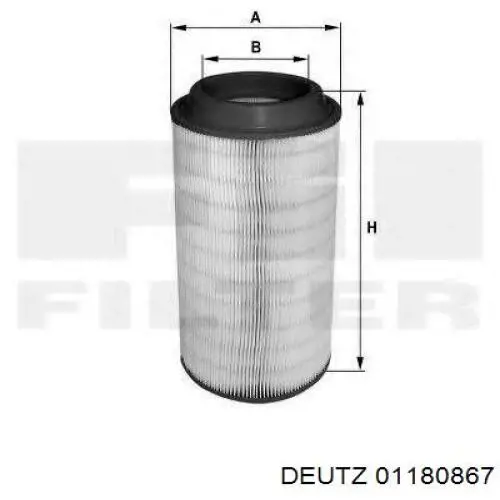 Елемент повітряного фільтра Deutz 01180867 ціна, від 27.05 USD