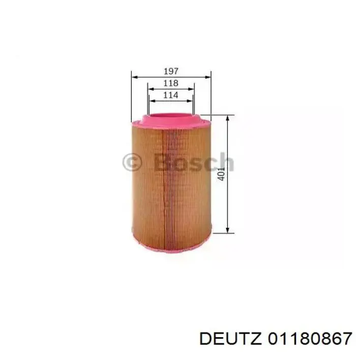 Купити 01180867 Deutz Автомобільний фільтр повітря