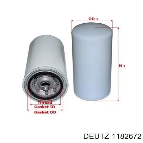 Фільтр тонкого очищення палива Deutz 1182672 ціна, від 29.55 USD