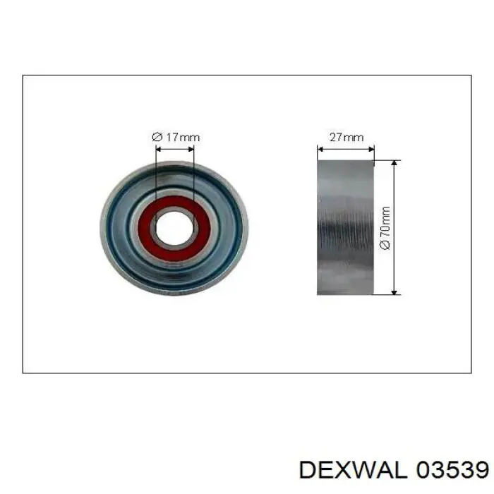 Натяжний ролик 03539 Dexwal
