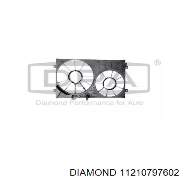 11210797602 Diamond/DPA електровентилятор охолодження в зборі (двигун + крильчатка, лівий)