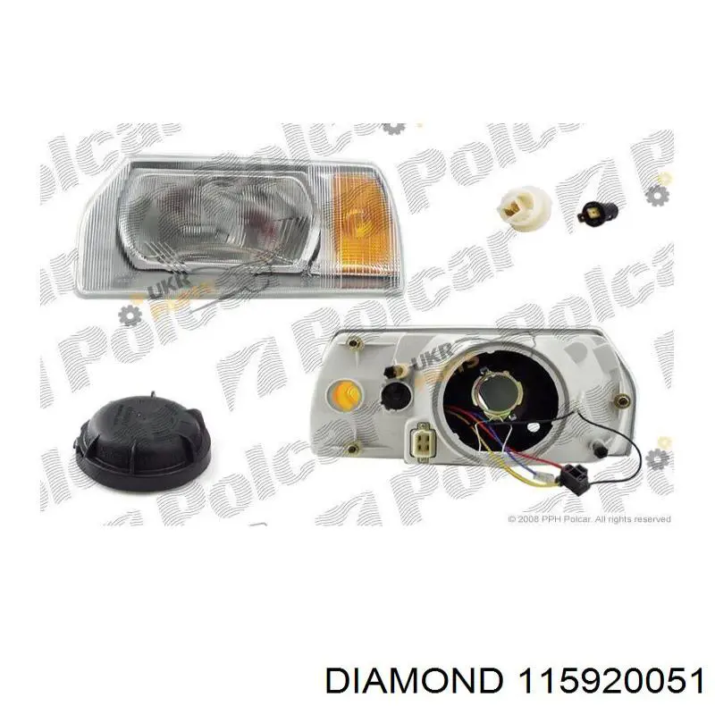 89200196102 Diamond/DPA Фара дальнього світла в зборі