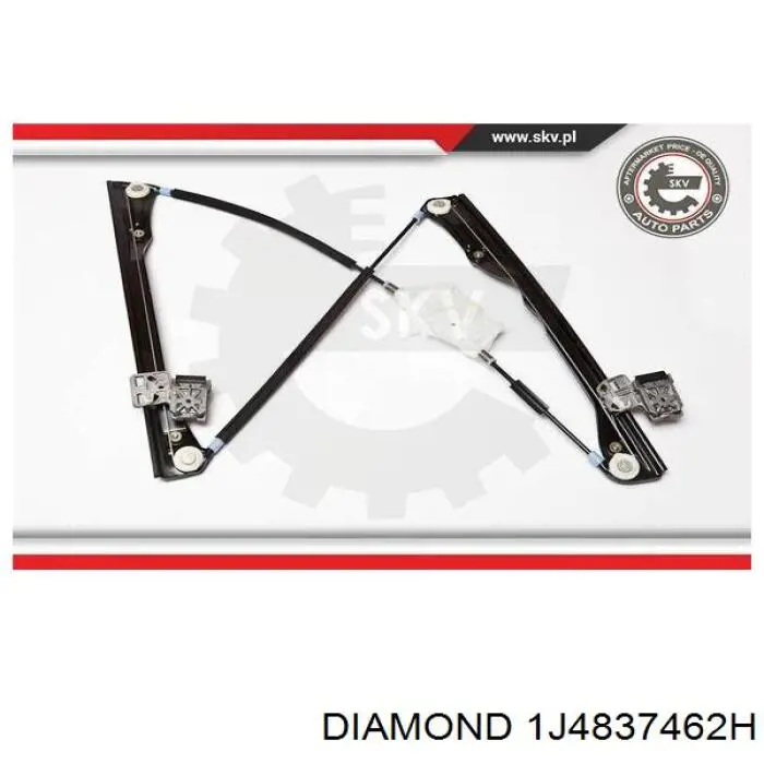 Купити 1J4837462H Diamond/DPA Склопідйомник передньої правої двері