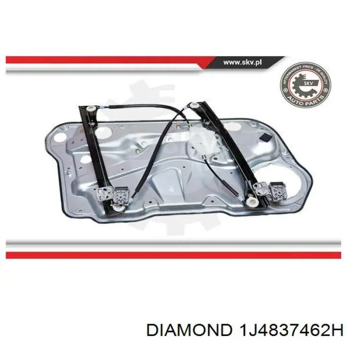Склопідйомник (механізм переміщення скла) Diamond/DPA 1J4837462H ціна, від 36.74 USD