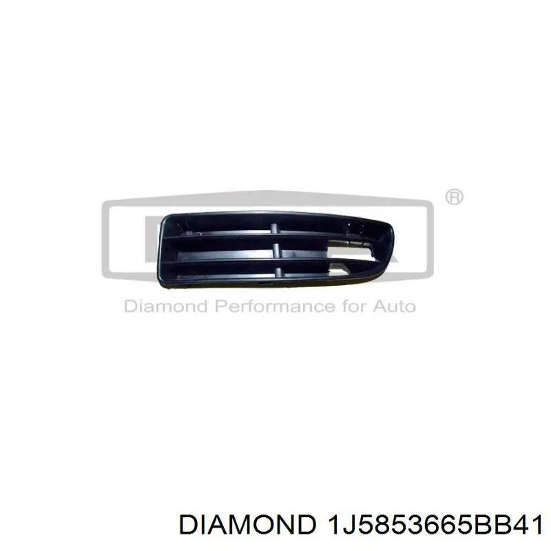 1J5853665BB41 Diamond/DPA Решітка переднього бампера, ліва