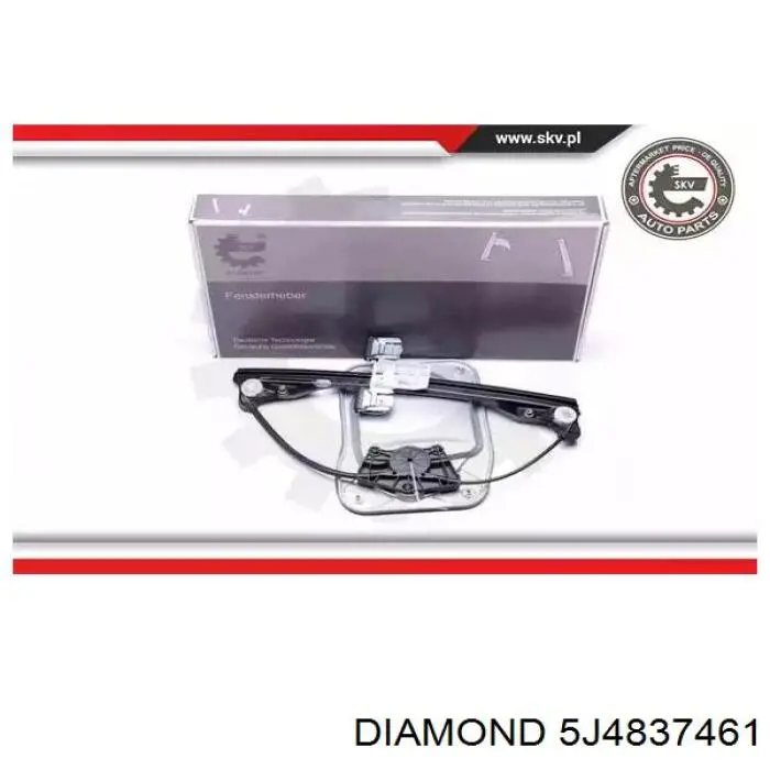 5J4837461 Diamond/DPA Підйомник механічний вітрового скла