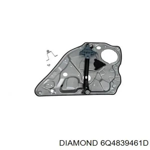 Механізм склопідіймача двері задньої, лівої 6Q4839461D Diamond/DPA