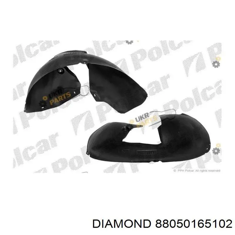 Підкрилок переднього крила, лівий задній Diamond/DPA 88050165102 ціна, від 10.59 USD