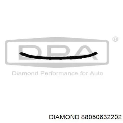 Нижня накладка на передній бампер Diamond/DPA 88050632202 ціна, від 6.39 USD