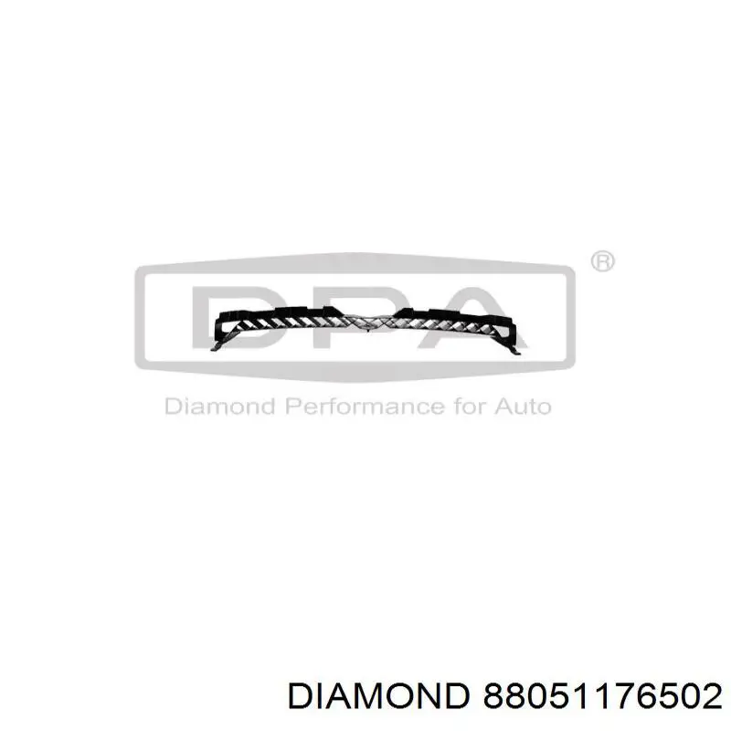 88051176502 Diamond/DPA кронштейн бампера переднього, центральний
