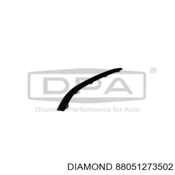 88051273502 Diamond/DPA Спойлер переднього бампера, лівий