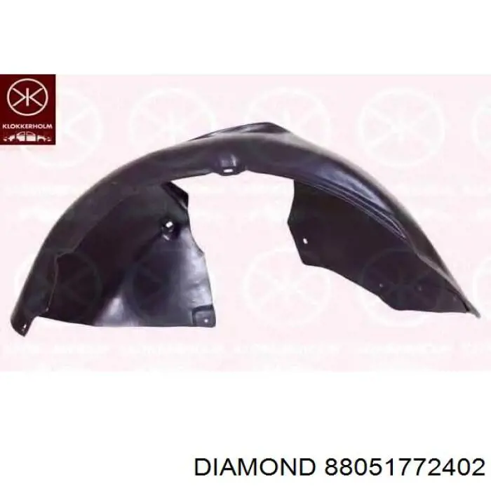 Підкрилок переднього крила, правий передній Diamond/DPA 88051772402 ціна, від 11.23 USD