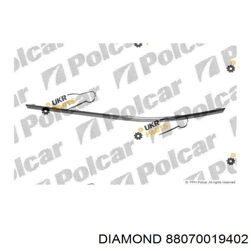 Молдинг заднього бампера, правий Diamond/DPA 88070019402 ціна, від 10.14 USD