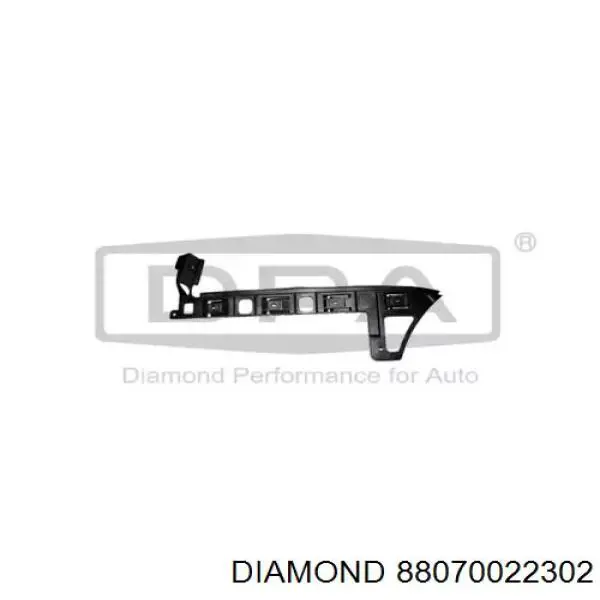 88070022302 Diamond/DPA кронштейн бампера заднього, зовнішній лівий