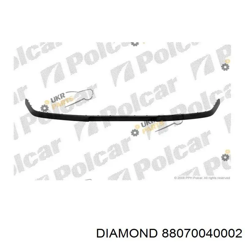 Купити 88070040002 Diamond/DPA Накладка бампера переднього