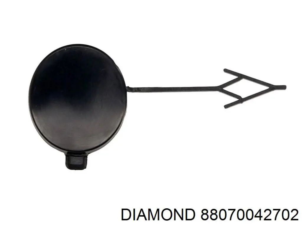 Накладка бампера переднього, ліва 6Y0807717 Diamond/DPA