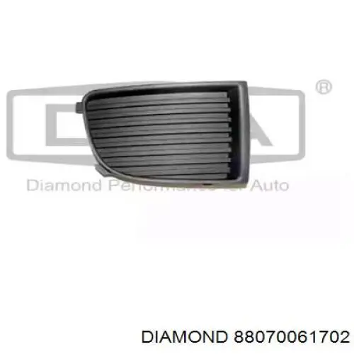 88070061702 Diamond/DPA заглушка/ решітка протитуманних фар бампера переднього, права