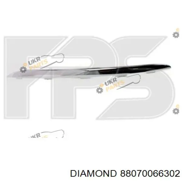 88070066302 Diamond/DPA молдинг переднього бампера, лівий