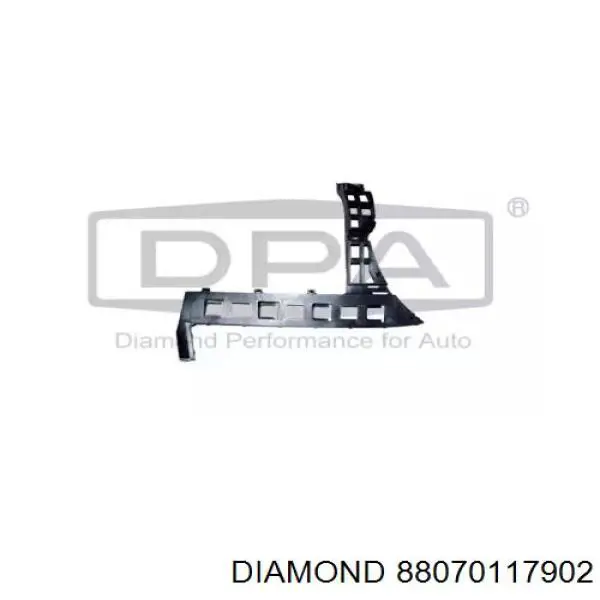 88070117902 Diamond/DPA Кронштейн бампера заднього, лівий